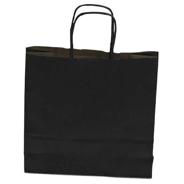 Kraft kağıt Çanta 50X13X40.5 Cm Siyah 25 Adet