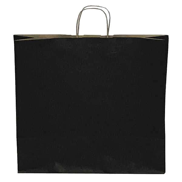 Kraft kağıt Çanta 25X12X31 Cm Siyah 100 Adet