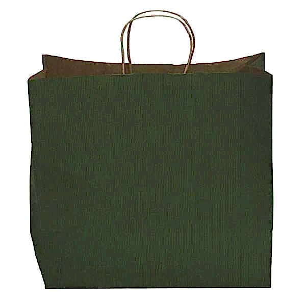 Kraft kağıt Çanta 25X12X31 Cm Yeşil 50 Adet