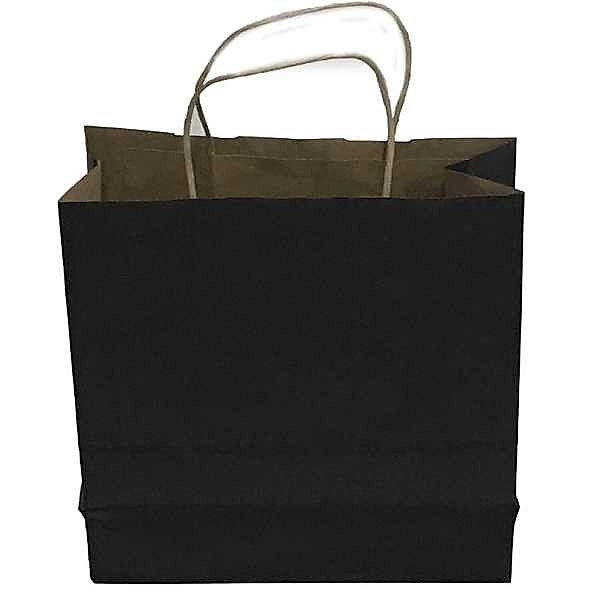 Kraft kağıt Çanta 32X12X41 Cm Siyah 25 Adet