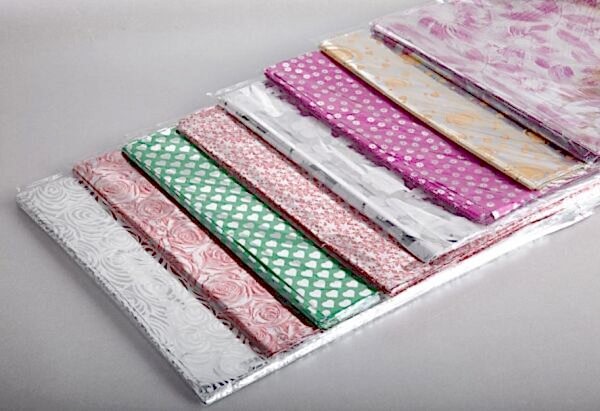 Hediye Ambalajı Bantlı Jelatin Paketleme Torbası 11 X 12 Cm Metalize Karışık Renkli 100 Lü 100 Paket Toplam 10.000 Adet