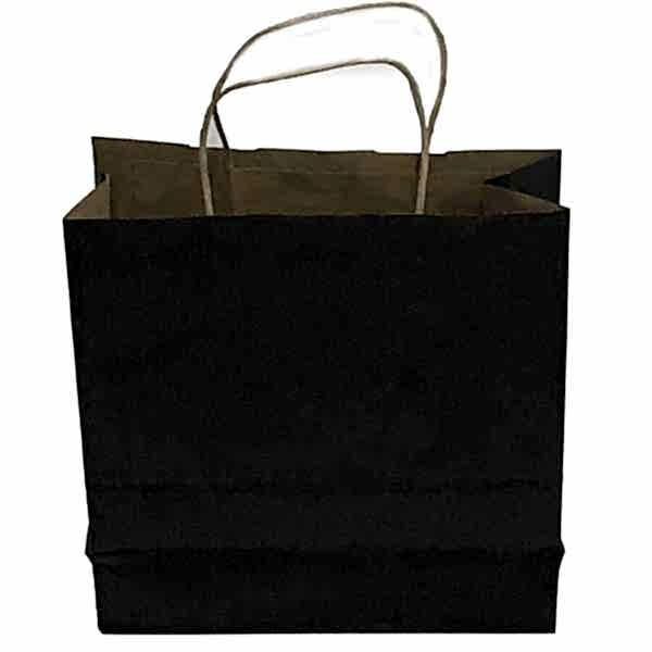 Kraft kağıt Çanta 45X14X50 Cm Siyah 25 Adet