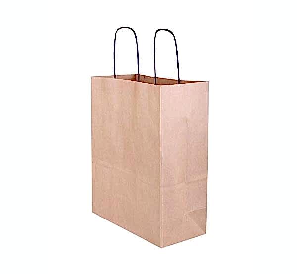 Kraft kağıt Çanta 25X12X31 Cm Kraft 50 Adet