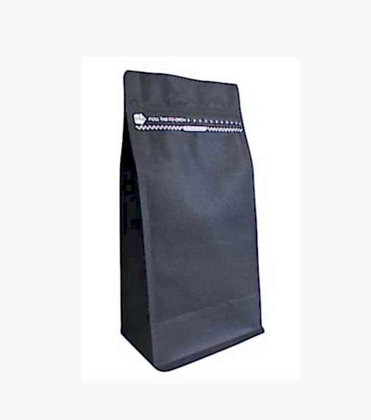 11,5X23X4 Cm Siyah Penceresiz 100 Adet Önden Kilitli Tabanli Doypack Torba /102/