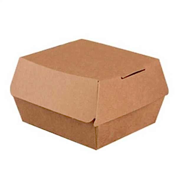 Hamburger Kutusu Fast Food Kraft Küçük Boy 95X95X75 120 Adet