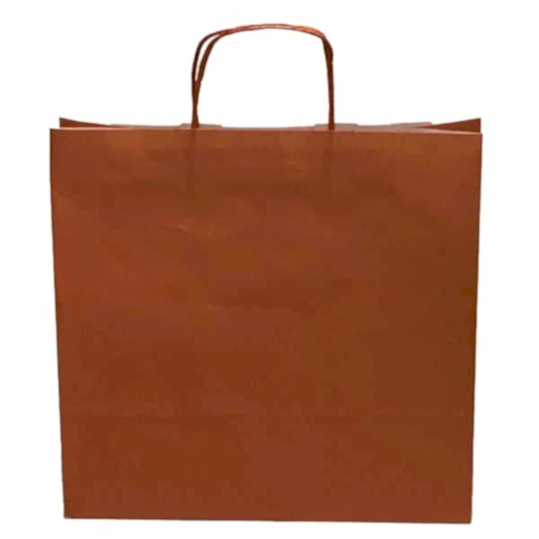 Kraft kağıt Çanta 32X12X41 Cm Turuncu 25 Adet