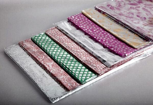 Hediye Ambalajı Bantlı Jelatin Paketleme Torbası 35 X 50 Cm Metalize Karışık Renkli 100 Lü 50 Paket Toplam 5.000 Adet