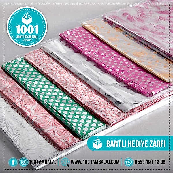 Hediye Torbası 17X25 Cm Metalize Karışık Renkli 100 Lü 1 Paket