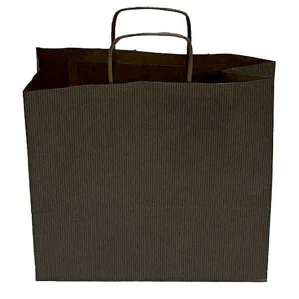 Kraft kağıt Çanta 25X12X31 Cm Gümüş 25 Adet