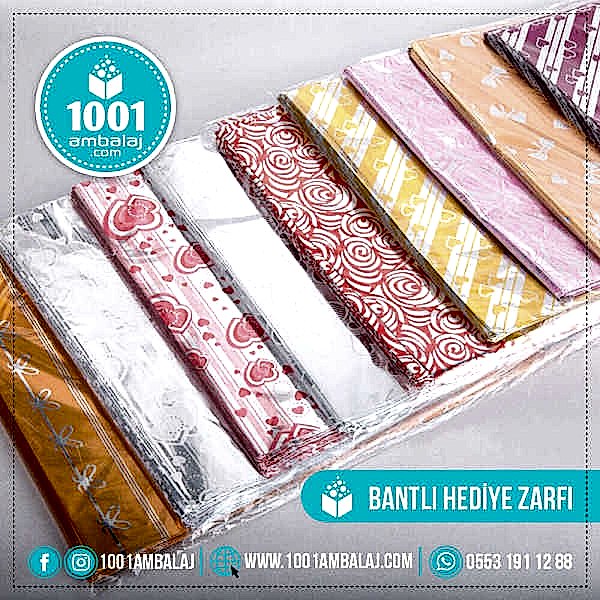 Hediye Torbası 20X25 Cm Metalize Karışık Renkli 100 Lü 1 Paket