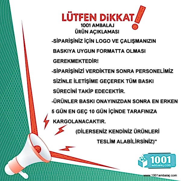İki Taraf Tek Renk Baskılı 25X14X34 Cm Kese Kağıdı Fast Food Menu Servis Paket Torbası Kraft Renk