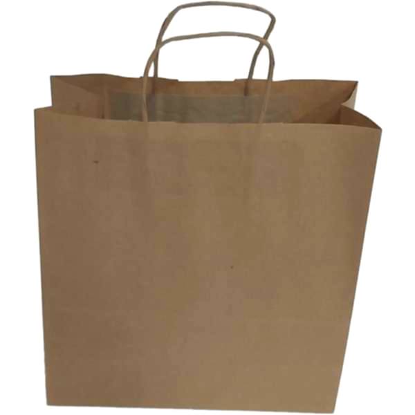 Kraft kağıt Çanta 25X12X31 Cm Kraft 50 Adet