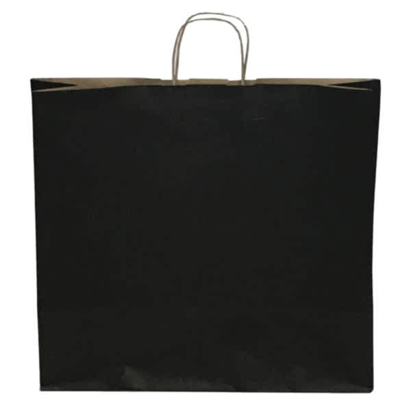 Kraft kağıt Çanta 25X12X31 Cm Siyah 25 Adet