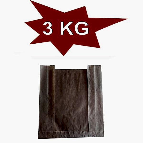 Kese Kağıdı Çizgili Şamua Kraft Pencereli 25X33 Cm 3 Kilo