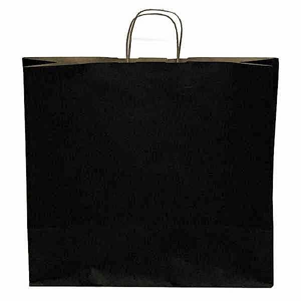 Kraft kağıt Çanta 25X12X31 Cm Siyah 50 Adet