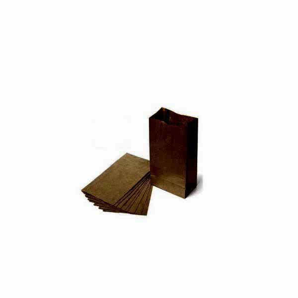 İki Taraf İki Renk Baskılı 12,5X8X25 Cm Kese Kağıdı Fast Food Menu Servis Paket Torbası Kraft Renk