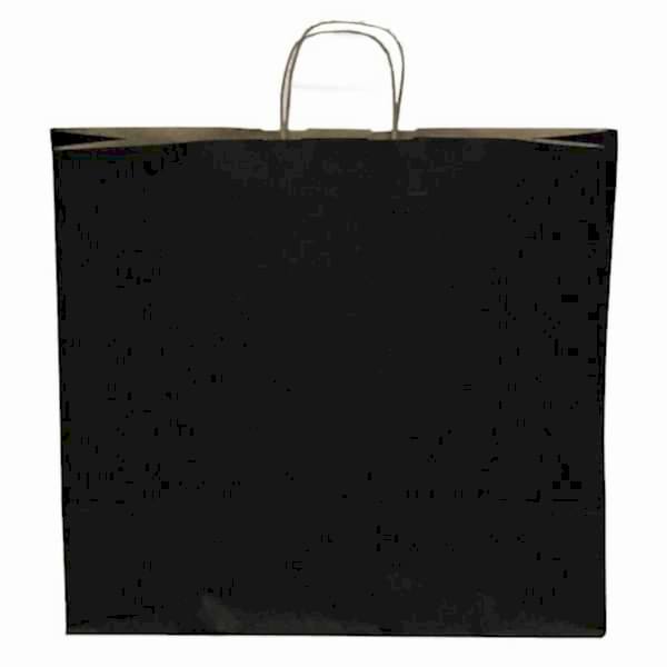 Kraft kağıt Çanta 32X12X41 Cm Siyah 25 Adet