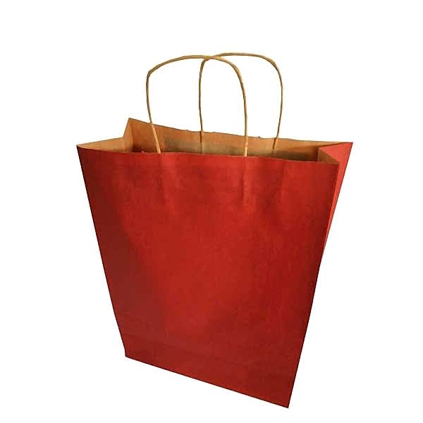 Kraft kağıt Çanta 32X12X41 Cm Bordo 50 Adet