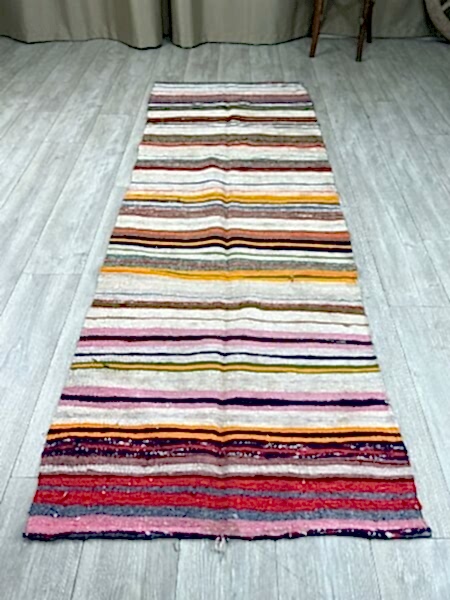 El Dokumasi Halı Kilim Yolluk Paspas Ölçü 244X84 Cm