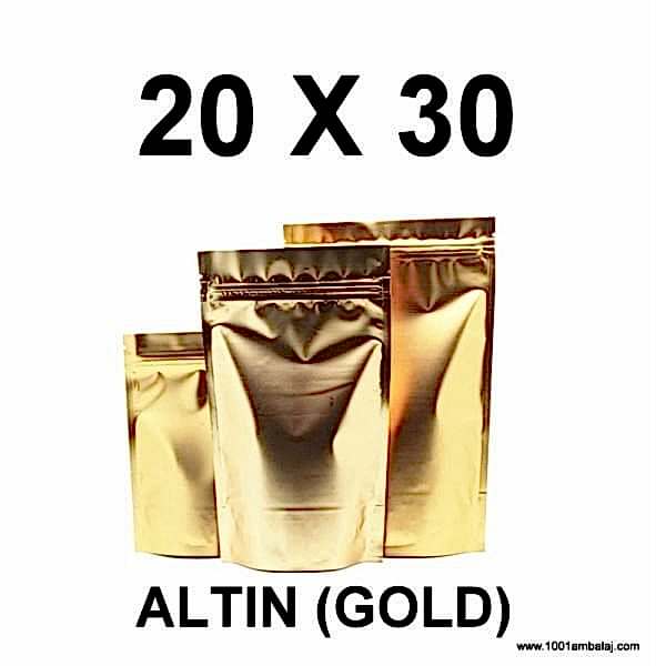 20X30 Cm Gold Renk Doypack Torba /24/