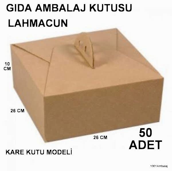 Karton Lahmacun Yildiz 50 Adet Sargisiz 26X26X10