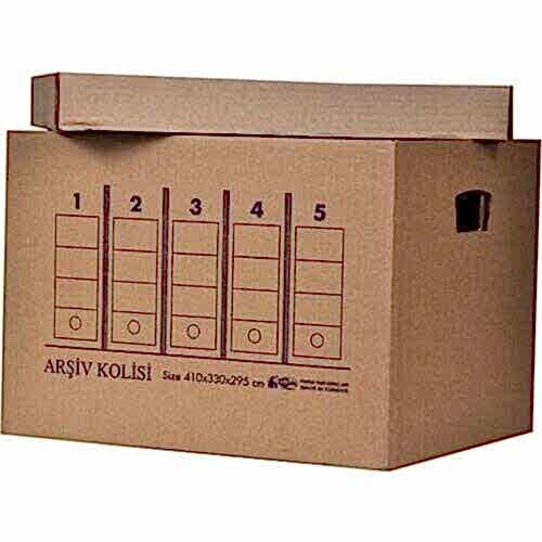 Koli Kutu Boş Karton Arşiv Kolisi 410X330X195 Mm 1 Adet