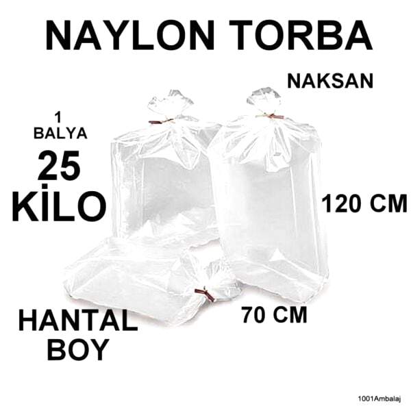 Naylon Torba 70X120 Cm Bakkaliye Torbası 25 Kilo 1 Balya Naksan
