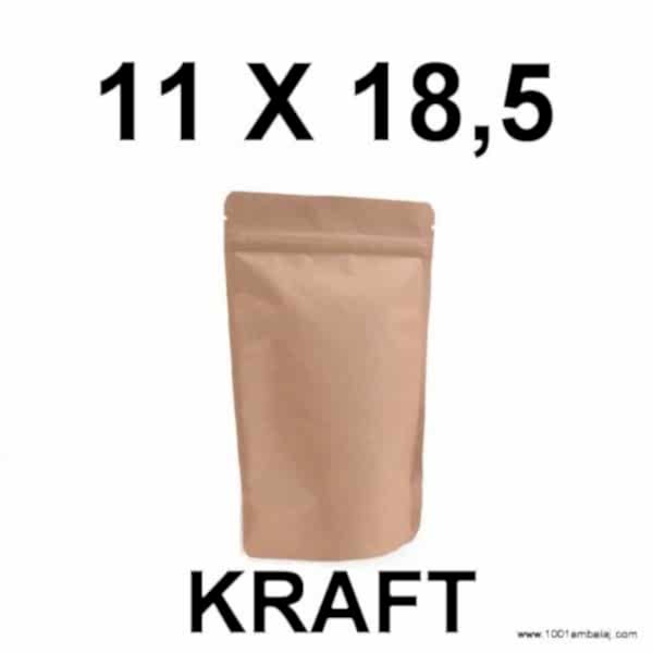 11X18,5 Cm Kraft Renk Doypack Torba /30/