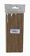 kağıt Pipet 6 Mm 19,5 Cm Boy 25 Li Paket Kahverengi 1 Paket