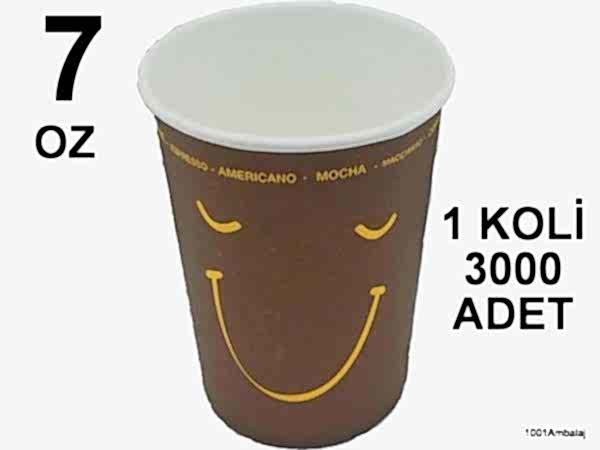Karton Bardak 7 Oz 3000 Adet 1 Koli 1001 Ambalaj