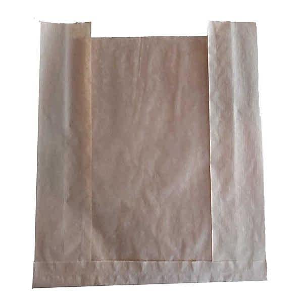 Kese Kağıdı Çizgili Şamua Kraft Pencereli 25X40 Cm 1 Kilo
