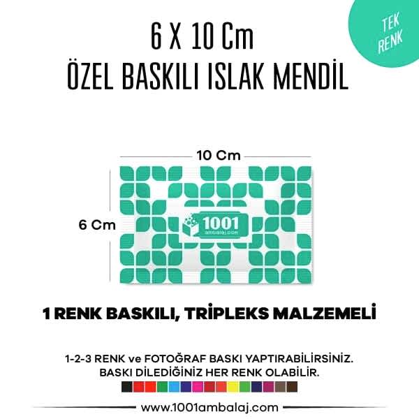 6X10 Cm 1-2-3 Renk Ve Fotoğraf Baskılı İslak Mendil Beyaz (Tripleks Malzeme)