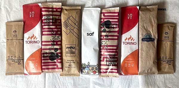 Kağıt Ambalaj Kaşık Çatal Set Dolumu