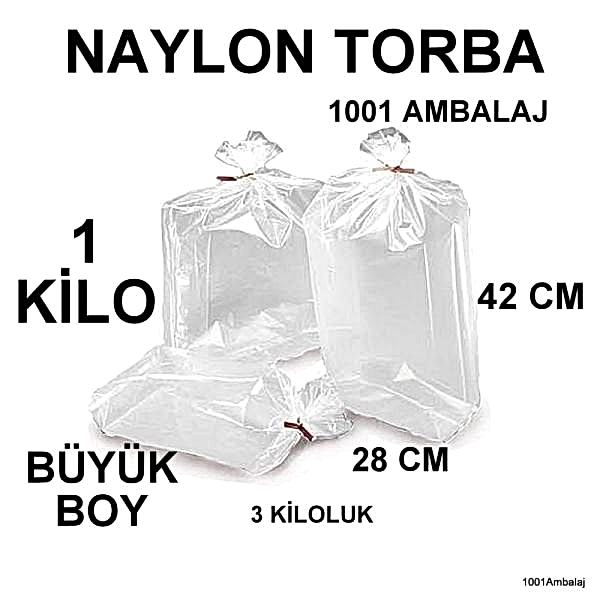 Naylon Torba 28X42 Cm Bakkaliye Torbası 1 Kilo