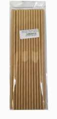 kağıt Pipet 6 Mm 24 Cm Boy 25 Li Paket Kahverengi 1 Paket
