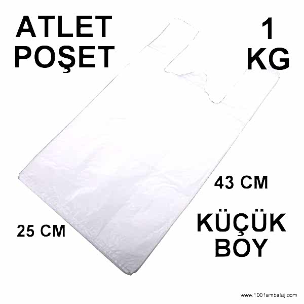 Ara hışır Poşet Küçük Boy Beyaz Renk 1 Kg Paket