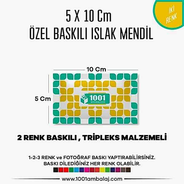 5X10 Cm 1-2-3 Renk Ve Fotoğraf Baskılı İslak Mendil Beyaz (Tripleks Malzeme)