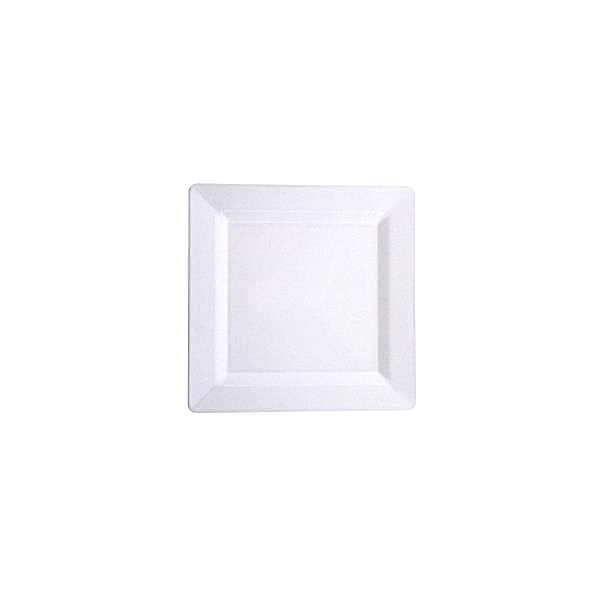 Plastik Kare Tabak 18X18 Cm Beyaz Rubikap Pl.S18 10 Adet