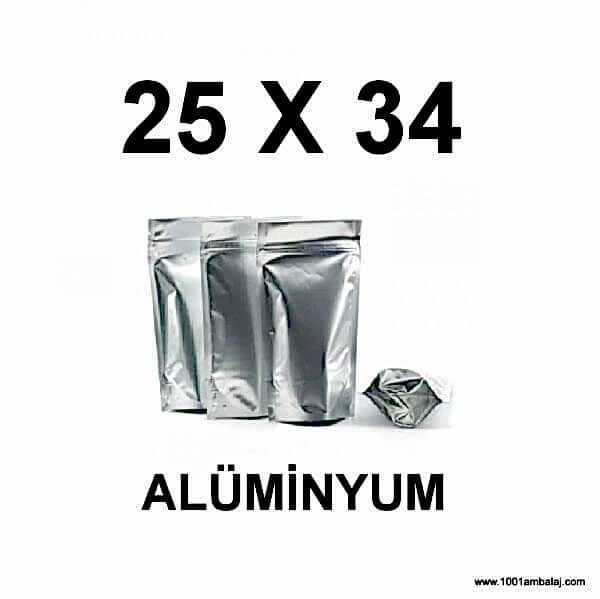 25X34 Cm Alüminyum Renk Doypack Torba /07/