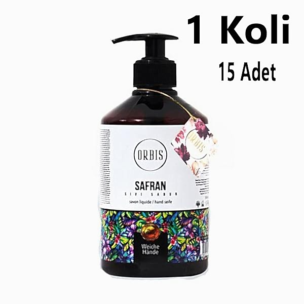 Sivi El Sabun 500 Ml Safran Orbis 15 Adet 1 Koli