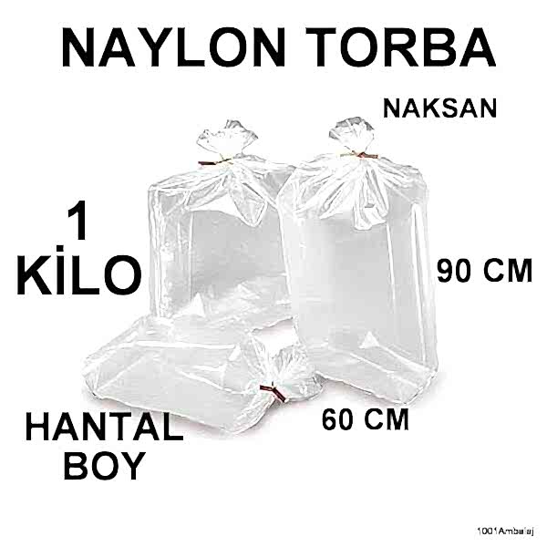 Naylon Torba 60X90 Cm Bakkaliye Torbası 1 Kilo Naksan