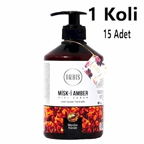 Sivi El Sabun 500 Ml Misk-İ Amber Orbis 15 Adet 1 Koli