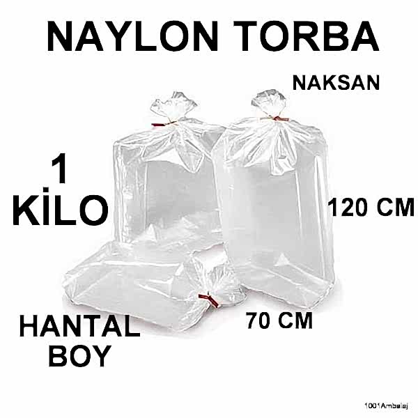 Naylon Torba 70X120 Cm Bakkaliye Torbası 1 Kilo Naksan