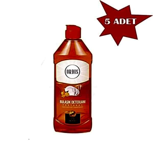 Bulaşik Deterjani 750 Ml Portakal Orbis 5 Adet