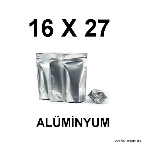 16X27 Cm Alüminyum Renk Doypack Torba /04/