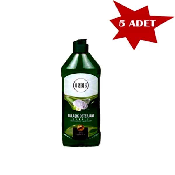 Bulaşik Deterjani 750 Ml Elma Orbis 5 Adet
