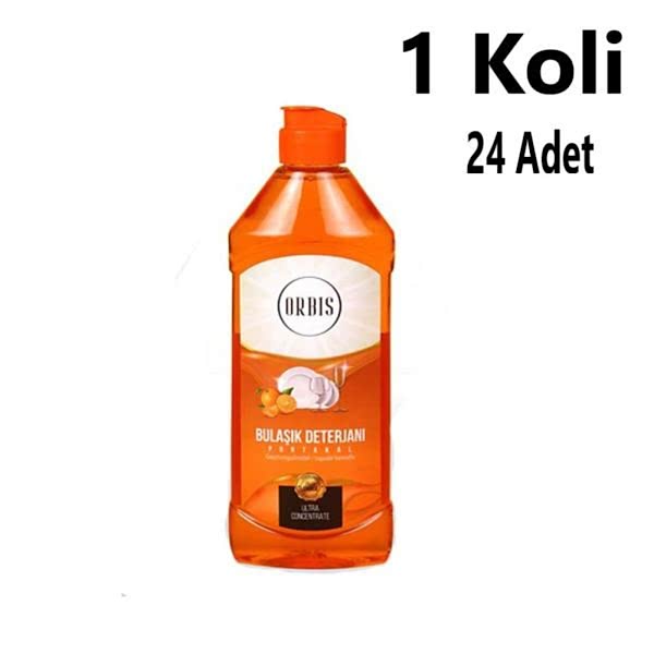 Bulaşik Deterjani 500 Ml Portakal Orbis 24 Adet 1 Koli