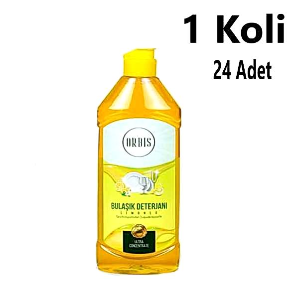 Bulaşik Deterjani 500 Ml Limon Orbis 24 Adet 1 Koli