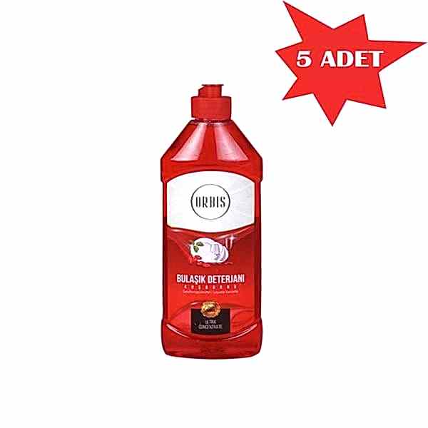 Bulaşik Deterjani 500 Ml Kuşburnu Orbis 5 Adet