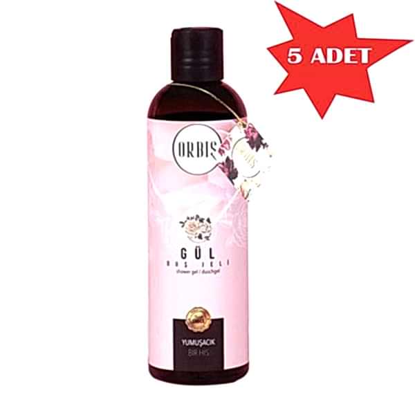 Duş Jeli 400 Ml Gül Orbis 5 Adet
